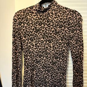 Leopard Turtleneck